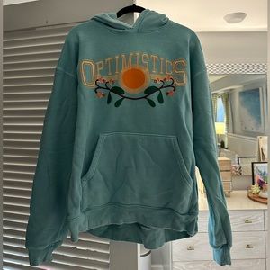 Madhappy Optimistics Distressed Hoodie. Size Large.